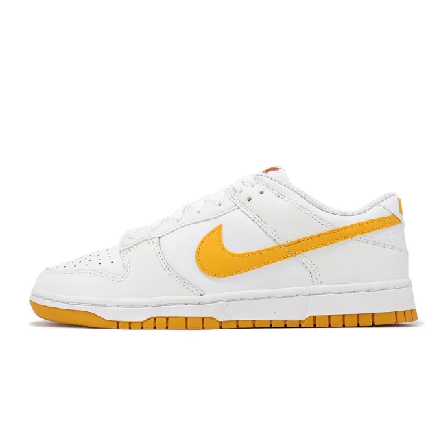 【NIKE 耐吉】休閒鞋 Dunk Low Retro 男鞋 女鞋 白 柳丁黃 低筒(DV0831-110)