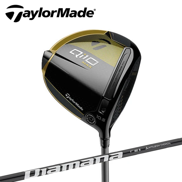 TaylorMade 限量 QI10 MAX黑金 開球木桿Mitsubishi Diamana T+60碳身(Qi10 MAX DRIVER 限量 黑金色)