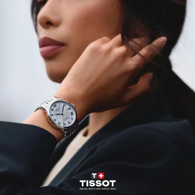 【TISSOT 天梭】官方授權 Le Locle 20周年機械對錶 情侶手錶 附贈原廠皮帶(T0064071103303+T0062071103601)