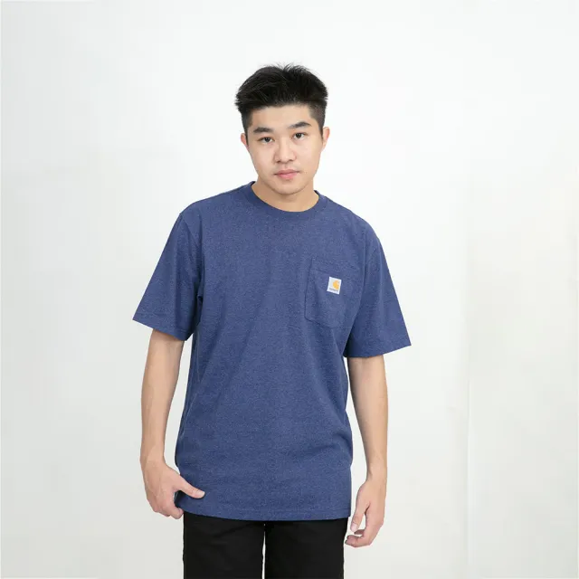 【carhartt】Carhartt K84 K87 短T 純棉 重磅 亨利領 口袋 卡哈  圓領 短袖 T恤 工裝(短袖 T恤9169)