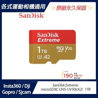 【SanDisk 晟碟】Extreme microSDXC UHS-I 記憶卡 1TB