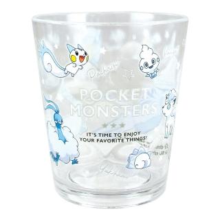 【DAIDOKORO】白海獅六尾皮卡丘抗菌防摔壓克力環保水杯200 ml(寶可夢兒童學習杯/嬰幼兒學飲塑膠杯)