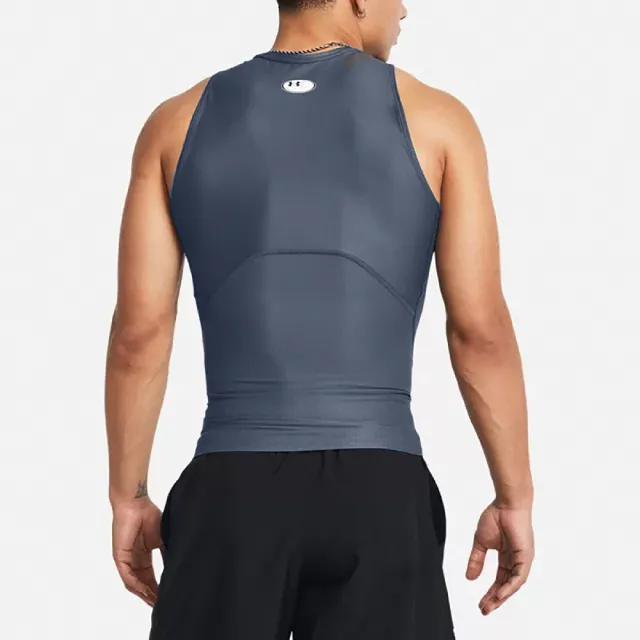 【UNDER ARMOUR】背心 HG Iso-Chill Tank Top 男款 灰 黑 吸汗 快乾 運動 籃球 UA(1365225025)