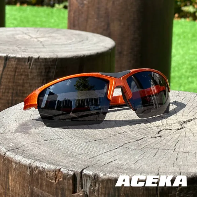 【ACEKA】台灣製墨鏡豔陽橙兒童運動太陽眼鏡(SUNSHINE 親子系列)