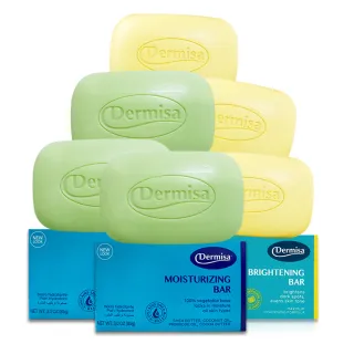 【Dermisa】升級版美國超級保濕淡斑皂3入+電視冠軍美國淡斑皂3入(85gx6 潔顏皂)