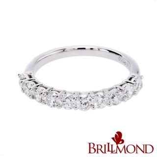 【BRILLMOND】1克拉 天然鑽石 PT950鉑金 閃亮雅緻鑽戒(PT950鉑金臺 天然鑽石總重一克拉)