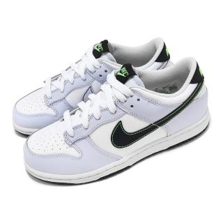 【NIKE 耐吉】童鞋 Dunk Low PS 中童 休閒鞋 小朋友 灰 黑 綠(FB9108-107)