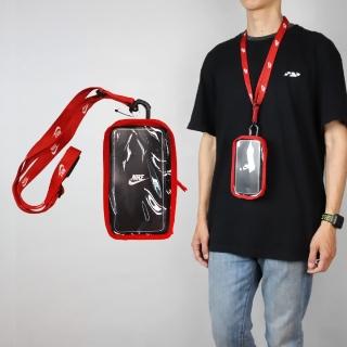【NIKE 耐吉】手機斜揹包 Club Phone Crossbody Bag 紅 白 可觸控 防撕裂 斜揹包 手機包(N100909669-2OS)