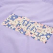 【5th STREET】女裝立體花朵logo印花設計短袖T恤-紫色(山形系列)