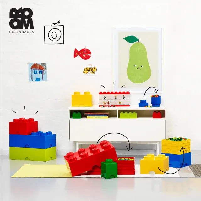 【Room Copenhagen】Room Copenhagen LEGO☆ Storage Brick 2樂高積木經典方塊二收納盒(樂高收納盒)