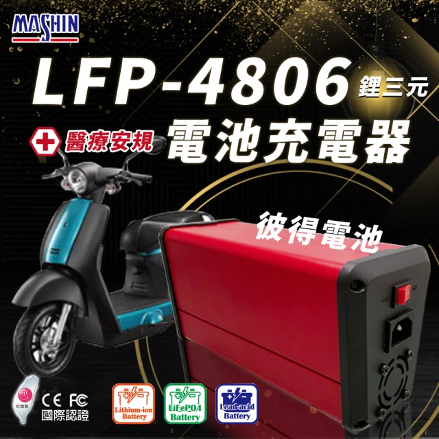 麻新電子 LFP-4806 48V 6A電池充電器 鉛酸 台
