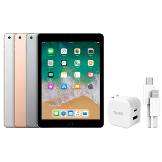 【Apple】A級福利品 iPad 6(9.7 吋/LTE/32G)(20W快充充電組)