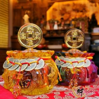 【財神小舖】招財進寶-五帝錢袋聚寶盆(兩款任選-已開光/招財/高雄進寶財神廟)