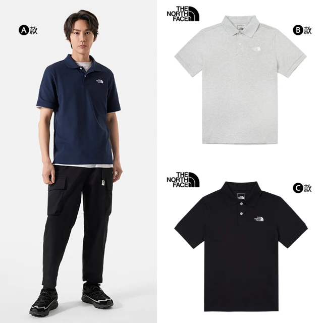【The North Face】TNF 北臉 短袖POLO 立領短袖  多款任選(NF0A87UX8K2&)