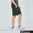 【GFoneone】男吸排拉鍊貼袋短褲-黑(男短褲)