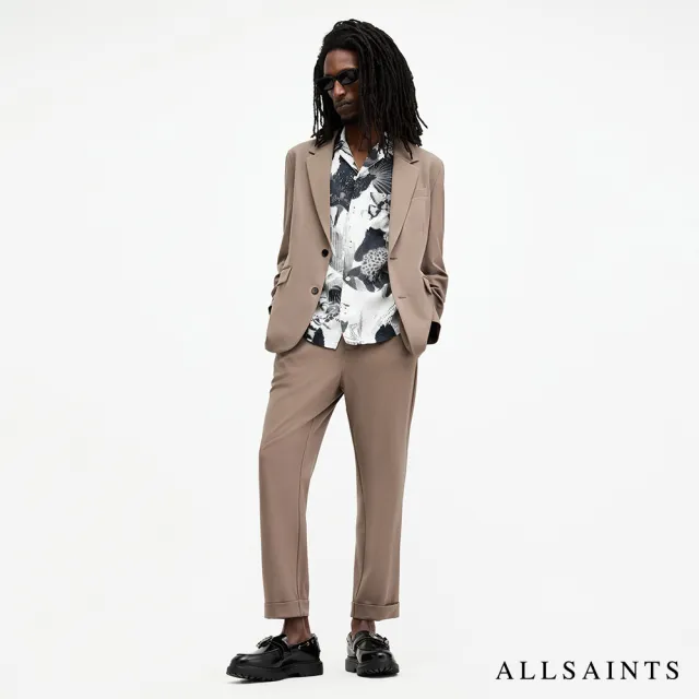 【ALLSAINTS】HELM 人造絲輕薄修身九分西裝褲 MM021Z(修身版型)