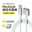 【哥特斯】MacBook磁吸充電線 Type-C轉Magsafe2 PD快充線 2M(蘋果筆電)