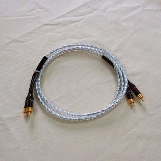 【湯德昌電子】2RCA公對2RCA公1.8公尺透明發燒線(6尺)