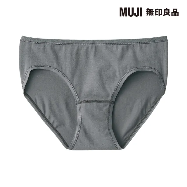 【MUJI 無印良品】女有機棉混彈性低腰短版內褲(共5色)