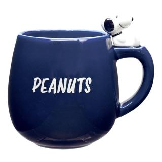 【大西賢製販】SNOOPY 史努比 杯緣子公仔陶瓷馬克杯 藍(餐具雜貨)