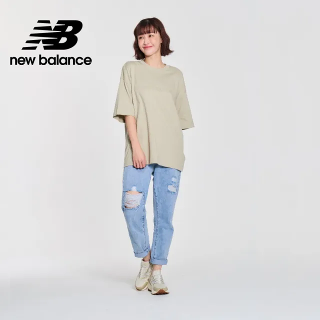 【NEW BALANCE】NB 寬鬆短袖上衣_女性_綠色_WT41555OVN(美版 版型偏大)