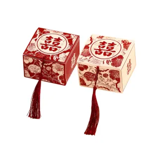 【MWD】6入 繁花喜糖盒 流蘇喜糖盒 WD1039(糖果包裝盒 糖果紙盒 婚禮小物 婚慶用品)