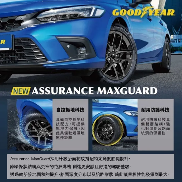 【GOODYEAR 固特異】輪胎固特異AMG-1855516吋_四入組(車麗屋)