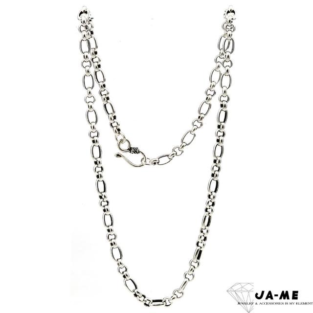 【JA-ME】千足銀仿古圈圈項鍊 20吋(母親節禮物/現貨)