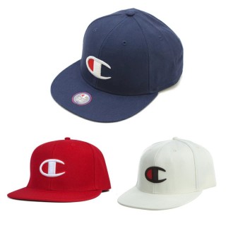 【Champion】冠軍大C刺繡立體LOGO 美式休閒帽子 平簷帽 可調式 卡車帽 棒球帽 帽子(美國進口平行輸入)