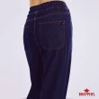 【BRAPPERS】女款 冰膚美丹寧系列-冰膚高腰微彈大直筒褲(深藍)