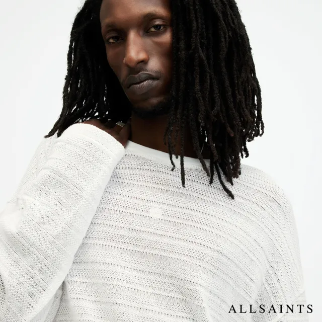 【ALLSAINTS】DRAX 純棉縫線紋理長袖T恤 MD521Z(常規版型)