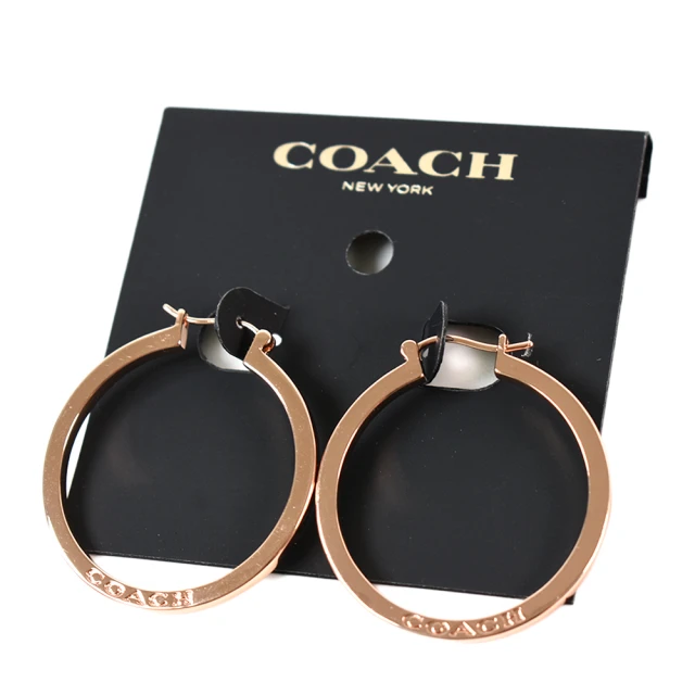 COACH 經典LOGO100%蠶絲絲巾方巾圍巾禮盒(粉) 