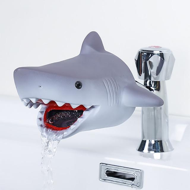 【shark鯊鯊】鯊魚兒童水龍頭延伸器(洗手延伸器 導水器 引水器 寶寶洗手輔助器 兒童洗手器 出水口延長器)