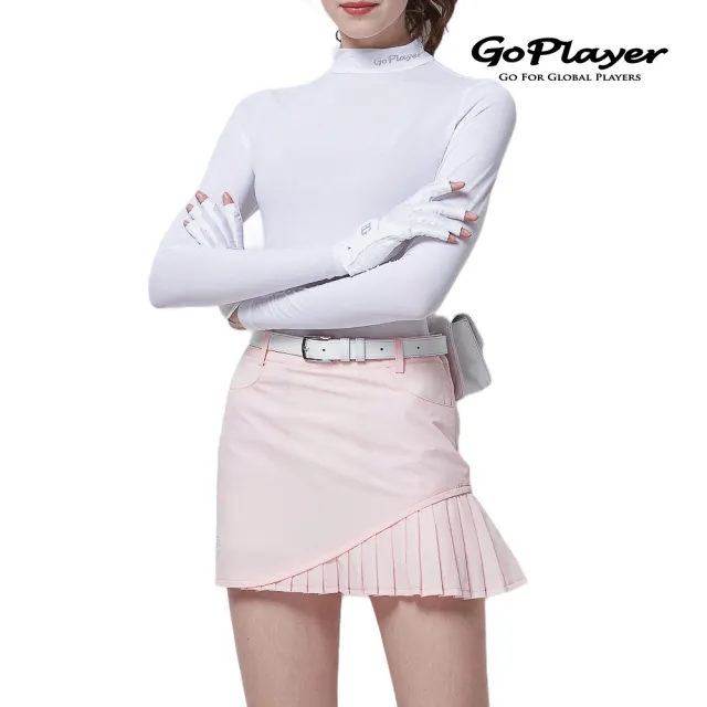 【GoPlayer】女抗UV快乾防曬衣-白(高爾夫防曬打底衣 冰絲涼感抗UV內搭衣)