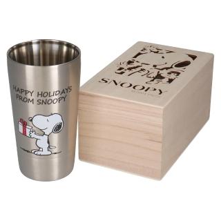 【yamaka】SNOOPY 史努比 不鏽鋼隨行杯 附木箱 350ml 禮物(餐具雜貨)