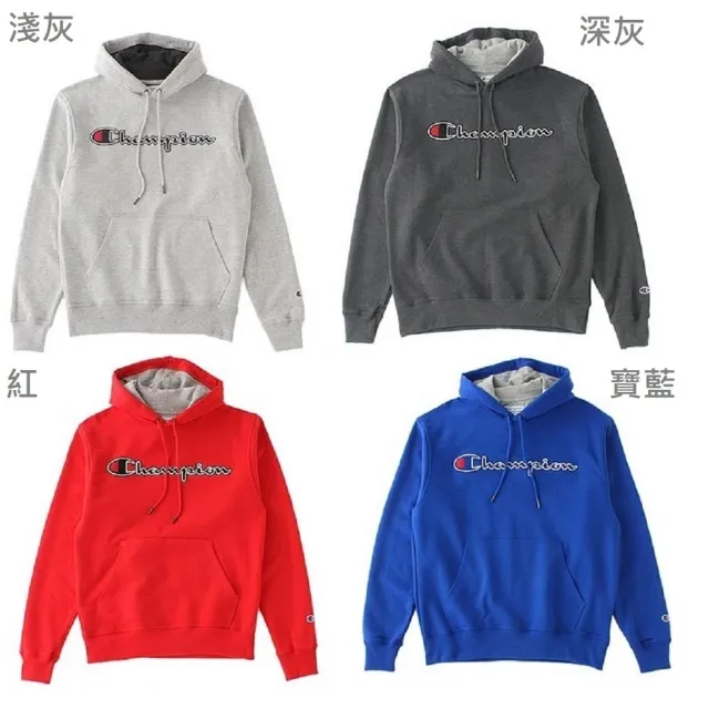 【Champion】Champion冠軍 連帽套頭衫 美線美版 長袖運動衫 秋冬保暖款 內裡鋪棉刷毛(男生 女生穿搭)