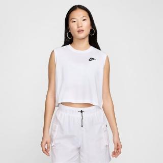 【NIKE 耐吉】背心 女款 運動背心 慢跑 AS W NSW CLUB CRP SL TEE 白 FV5506-100