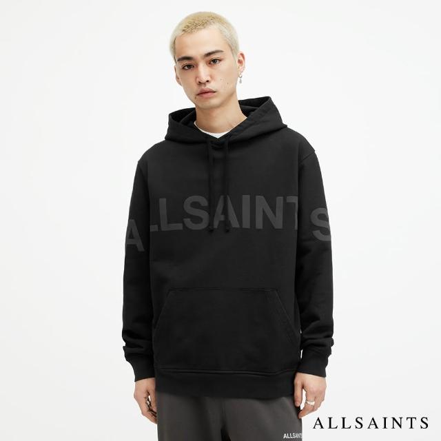 【ALLSAINTS】BIGGY 重磅寬鬆純棉LOGO 連帽衛衣 M031NA(寬鬆版型)