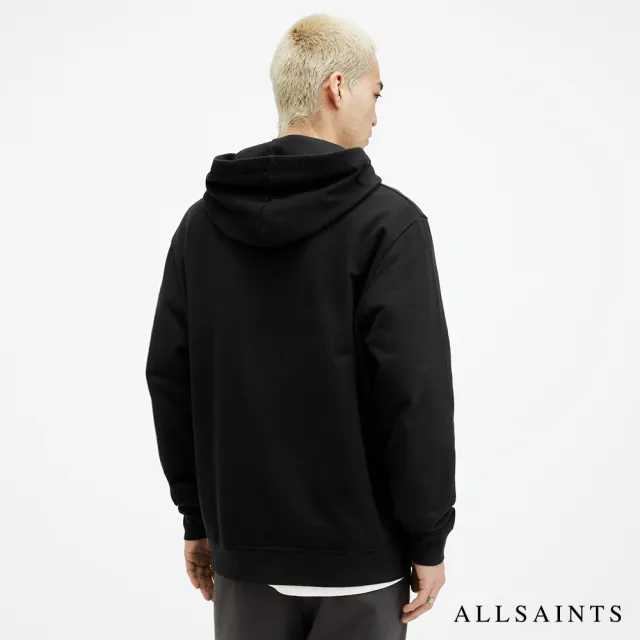 【ALLSAINTS】BIGGY 重磅寬鬆純棉LOGO 連帽衛衣(寬鬆版型)