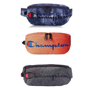 【Champion】冠軍 草寫logo電繡 胸包 單肩包 斜背包 腰包(美國進口平行輸入)