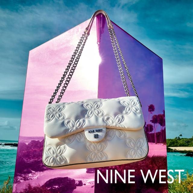 【NINE WEST】COSETTE衍縫肩背包-白色(137221)