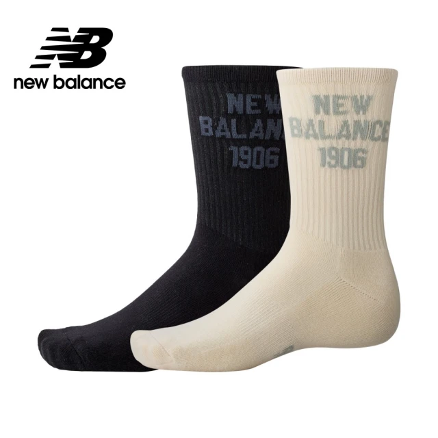 NEW BALANCE NB 棉質中長襪二入組_中性_灰/白