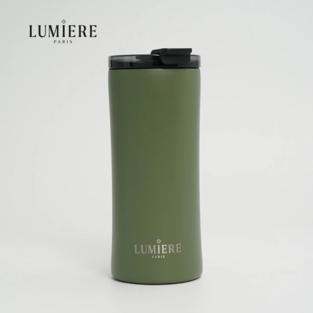 【Lumiere】Lavish Lush Green 防漏防摔隨行保溫杯16oz/480ml-蒼翠綠(保溫杯 隨行杯 咖啡杯)