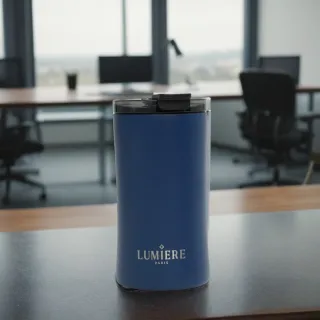 【Lumiere】Lavish Sapphire 防漏防摔隨行保溫杯12oz/360ml-寶石藍(保溫杯 隨行杯 咖啡杯)