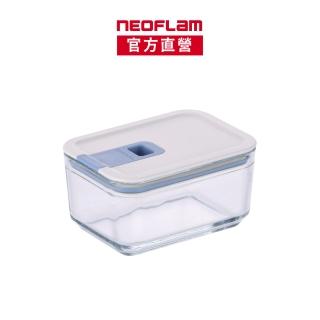 【NEOFLAM】Perfect Seal系列玻璃保鮮盒長方形500ml(可堆疊/耐熱400°C)