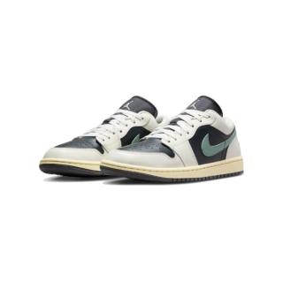 【NIKE 耐吉】Air Jordan 1 Low Jade 黑綠 倒鉤平替版 休閒鞋 女鞋 男女段(DC0774-001)