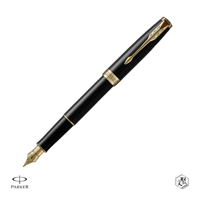 PARKER 派克 卓爾系列 麗雅黑金夾 F尖 鋼筆 免費刻字(原廠正貨)