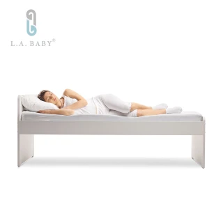 【L.A. Baby】天然乳膠床墊5尺5cm雙人床墊(附白色網布套)