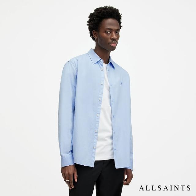 【ALLSAINTS】TAHOE 純棉修身公羊頭骨長袖襯衫 MS539Z(修身版型)