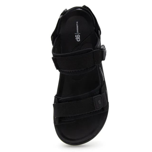 【G.P】d6男款Q軟舒適磁扣兩用涼拖鞋D592M-黑色(SIZE:40-45 共二色)